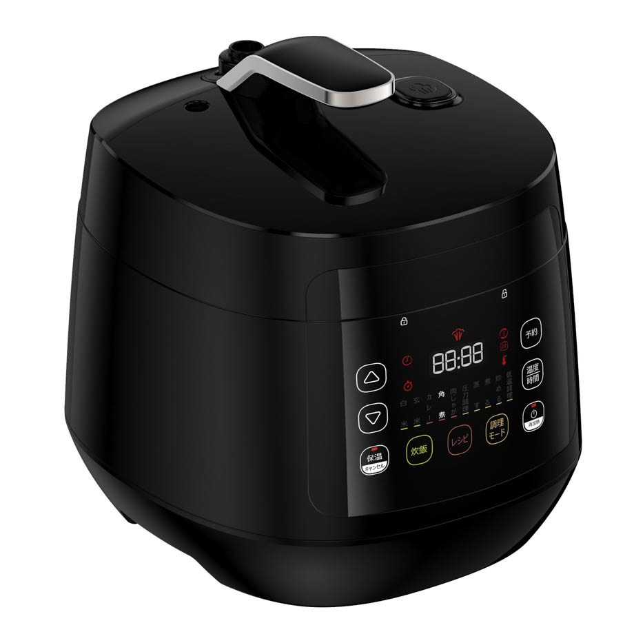 ラクラ・クッカー コンパクト ブラック(CY3508JP)